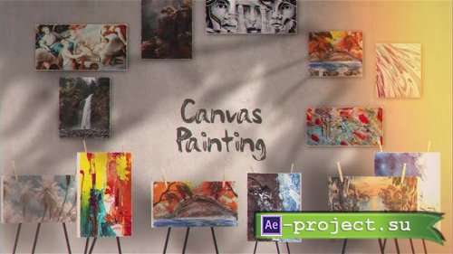 Videohive - Canvas Painting Gallery - 25799515 - Project for After Effects