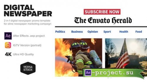 Videohive - Online Newspaper Promotion - 25802363 - Project for After Effects