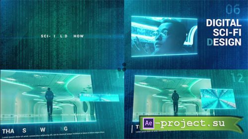 MotionElements - Cyber - Sci-Fi Slideshow - 13414095 - Project for After Effects