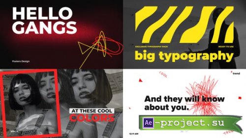 Videohive - Big Bold Typography - 25834184 - Project for After Effects