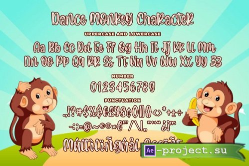 Dance Monkey - display font