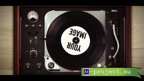 MotionElements - Retro Vinil Logo Opener - 11345903 - Project for After Effects
