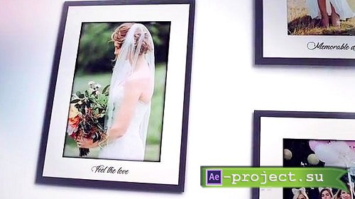 Photos On The Wall - Our Wedding Day 12258658 - Project for After Effects