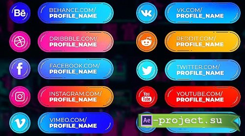 Stylish Social Lower Thirds 311144 - Premiere Pro Templates