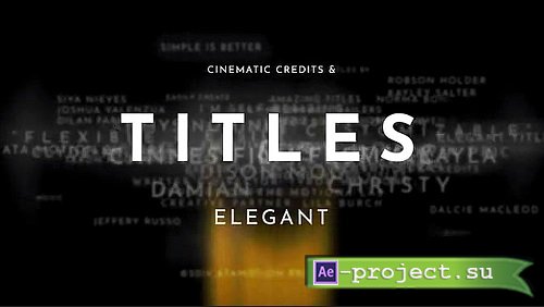 Titles Elegant Cinematic 12885122 - After Effects Templates