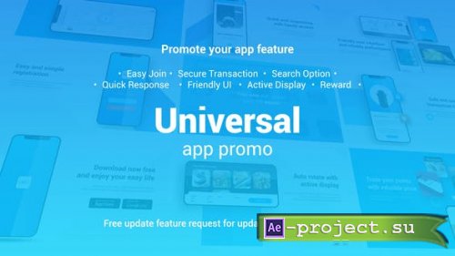 Videohive - Universal App Promo 60 fps - 24188459 - Project for After Effects