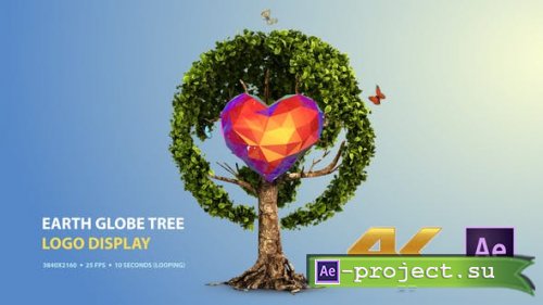 Videohive - Earth Globe Tree (Logo Display) - 25862898 - Project for After Effects