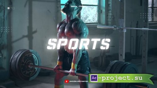 Videohive - Sport Youtube Channel Opener / Glitch Fitness and Workout - 25227552 - Project for After Effects
