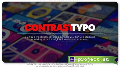 Videohive - Contrast Typography Promo - 25900458 - Project for After Effects