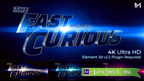 Videohive - Cinematic Title Trailer_Fast and the curious - 25897760 - Project for After Effects