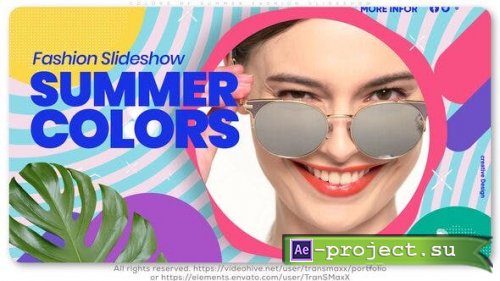 Videohive - Colors of Summer Fashion Slideshow - 25921832 - Project for After Effects