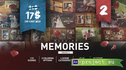 Videohive - Wedding Memories Slideshow - 25802982 - Project for After Effects