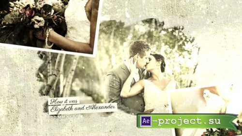MotionElements - Vintage Wedding Slideshow - 11459670 - Project for After Effects