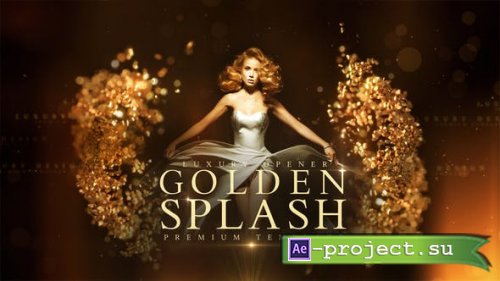 Videohive - Golden Splash - 22588972 - Project for After Effects