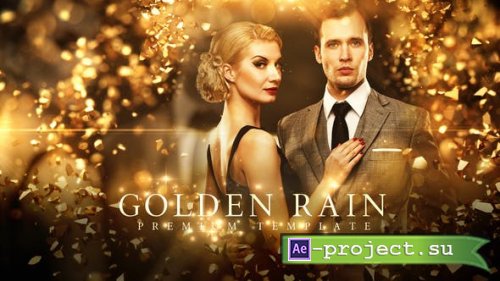 Videohive - Golden Rain Opener - 22537509 - Project for After Effects