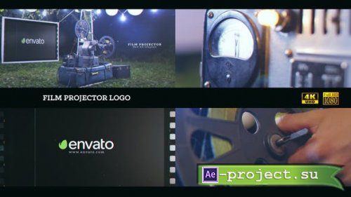 Videohive - Film projector Logo 4K - 22767093 - Project for After Effects