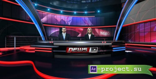 Videohive - News Virtual Studio Set - 20462310 - Project for After Effects