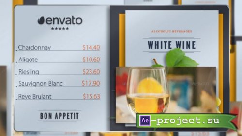 Videohive - Presentation of Menu (Color Control) - 17357325 - Project for After Effects