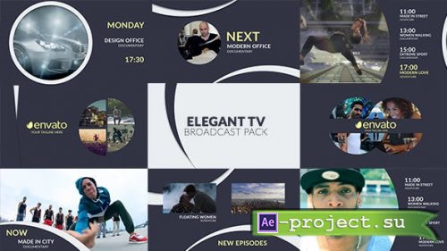 Videohive - Elegant TV - Business Broadcast Pack - 17997456 - Project for After Effects