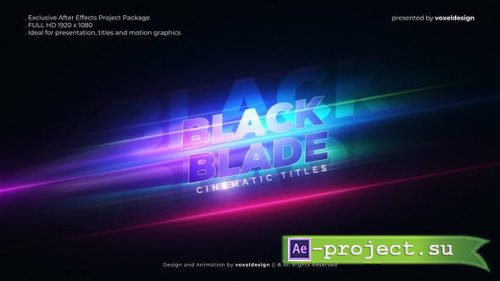 Videohive - Black Blade Cinematic Opener - 26048076 - Project for After Effects