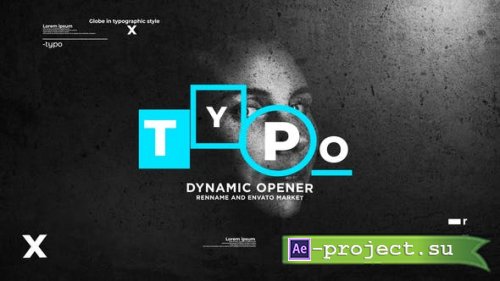 Videohive - Typographic Dynamic Stomp Opener - 24996258 - Project for After Effects