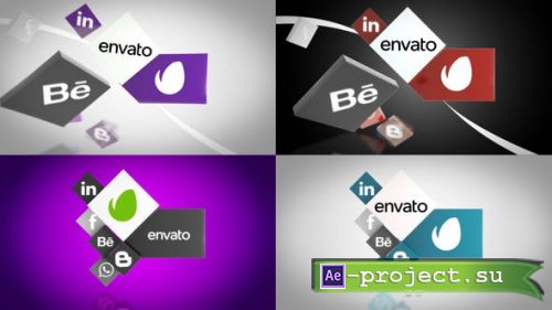 Videohive - Social Media Unfold Logo Reveal - 26053827 - Project for After Effects