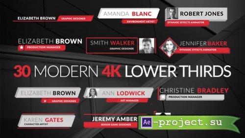 Videohive - Modern 4K Lower Thirds - 21103737 - Project for After Effects