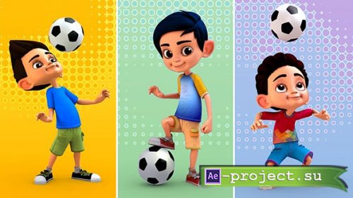 Videohive -  Football 3D Character - 19912316 - Project for After Effects