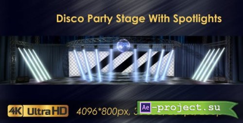 Videohive - Disco Party Stage With Spotlights - 20924365 - Motion Graphics