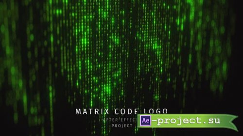Videohive - Matrix Code Logo - 26109673 - Project for After Effects