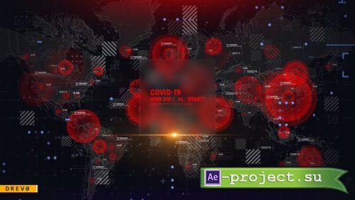 Videohive - Virus Map Intro - 26088745 - Project for After Effects