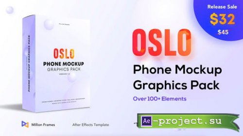 Videohive - Phone Mockup Graphics Pack - 26155896 - Project for After Effects