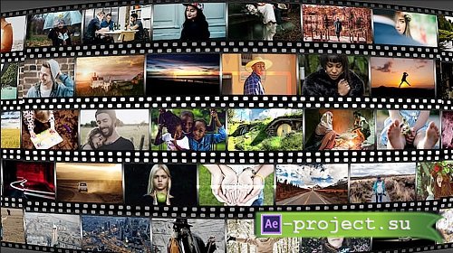 Film Roll Logo(4 version) 11597264 - Project for After Effects