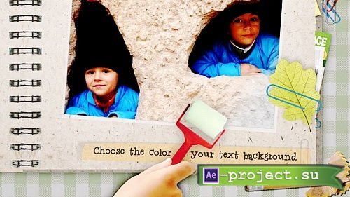 Kids Color the Photo Album 10432192 - Project for After Effects