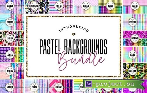 240 Pastel Backgrounds Bundle - 20 Premium Graphics