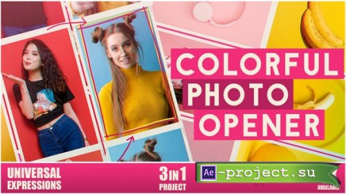 Videohive - Colorful Photo Opener - 25906271 - Project for After Effects