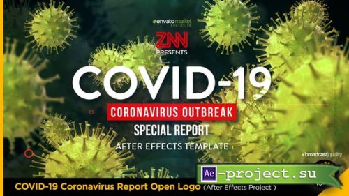 Videohive - COVID-19 Coronavirus Report Open Logo - 26080512