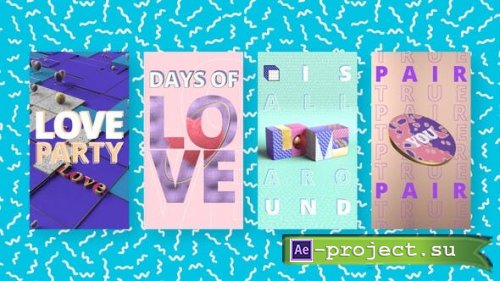 Videohive - Colorful Love Stories - 26064242 - Project for After Effects