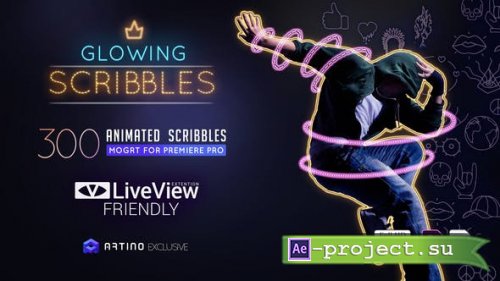 Videohive - Glowing Scribbles - 25149024 - Project & Script for Premiere PRO