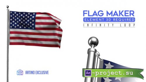 Videohive - Flag Maker - 25588451 - Project for After Effects