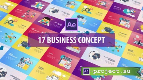 Videohive - Business Concept - Flat Animation - 26215742 - Project for After Effects