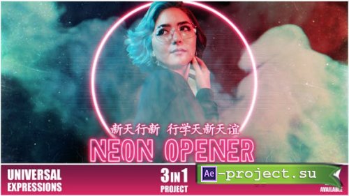 Videohive - Neon Opener - 26243256 - Project for After Effects