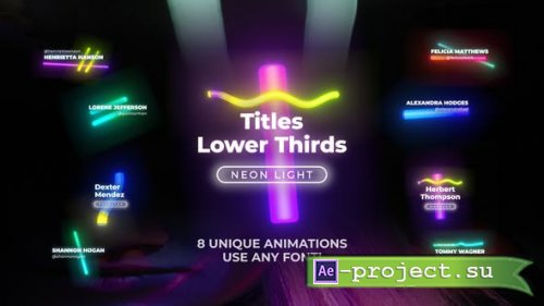 Videohive - Neon Light Titles 1 - 26297202 - Premiere PRO and After Effects