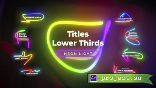 Videohive - Neon Light Titles 3 - 26314112 - Premiere PRO and After Effects