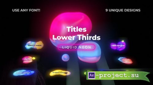 Videohive - Liquid Neon Titles 4 - 26306483 - Premiere PRO and After Effects
