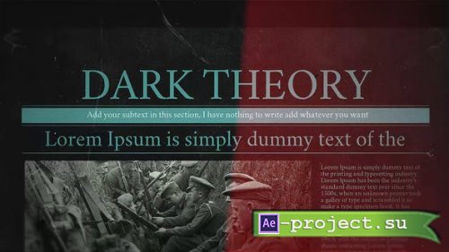 Videohive - Dark Theory - 26281966 - Project for After Effects