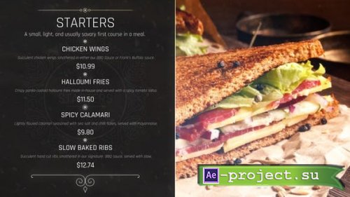 Videohive - Luxury Restaurant Menu Slides - 26296772 - Project for After Effects