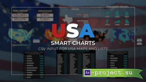 Videohive - USA Smart Charts Data-Driven Infographics - 26298475 - Project for After Effects