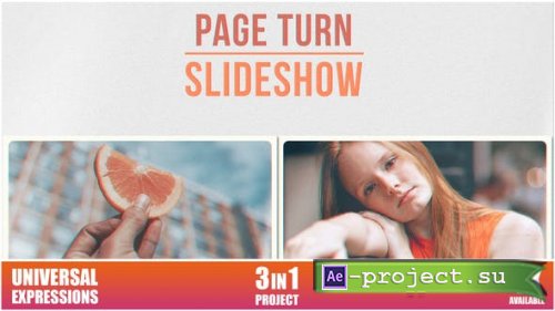 Videohive - Page Turn - Slideshow - 25743237 - Project for After Effects