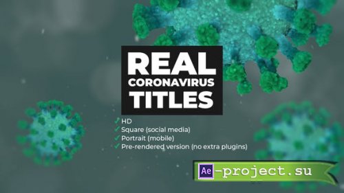 Videohive - Real Coronavirus Titles - 26182866 - Project for After Effects